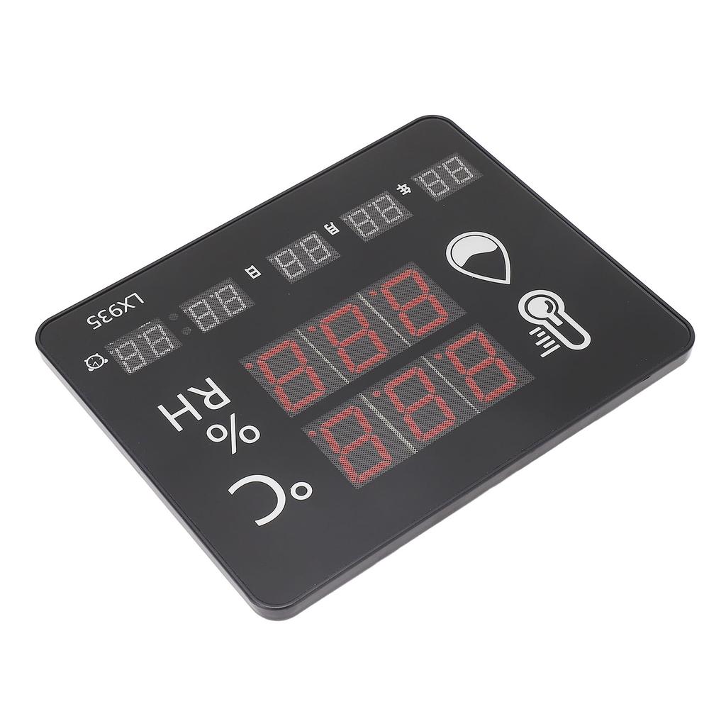 Temperature Humidity Meter High Accuracy Wall Mount Thermometer Hygrometer Alarm for Home Industrial Use LX935 100‑240V