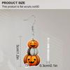 2D Flat Halloween Ladies Earrings Pumpkin Acrylic Earrings Halloween Decoration Accessories