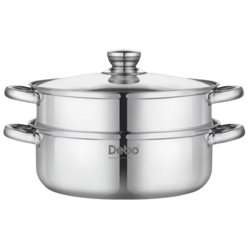 Debo 304 Stainless Steel 28cm Double Layer Steamer Pot