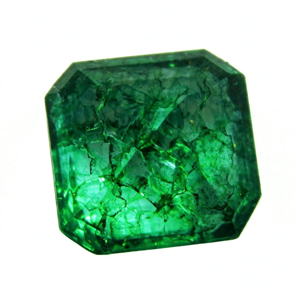 Natural Green Emerald Loose Gemstone Colombian Square Cut 9 Ct for Jewelry Making and Crafts