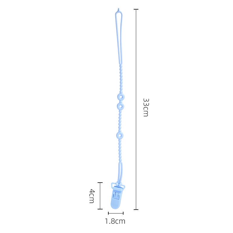 Silicone Baby Pacifier & Teether Anti-Drop Chain