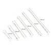 50Pcs/lot 15-40mm Double Cylinder Bar Earrings Connecting Stripes For DIY Jewelry Making Earring Pins Findings Supplies