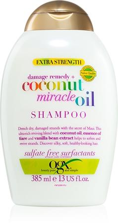 

Fortifying shampoo for damaged hair with coconut oil TU прозрачный