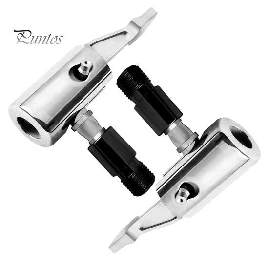 Locking Air Pump Fitting Hose Adapter 90 Degree Connector Zinc 90-degree Alloy Tire Inflator for Cars Motorcycles Bicycles