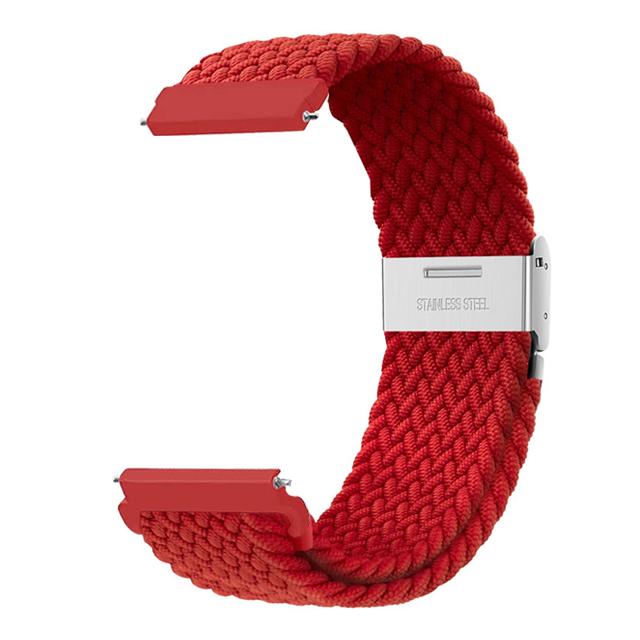 

20mm 22mm Band for Samsung Galaxy Watch 7/4/6 classic/5 Pro/Gear s3 44mm 40mm Nylon braided bracelet correa Galaxy watch 6 strap Galaxy 7 44mm 40mm красный