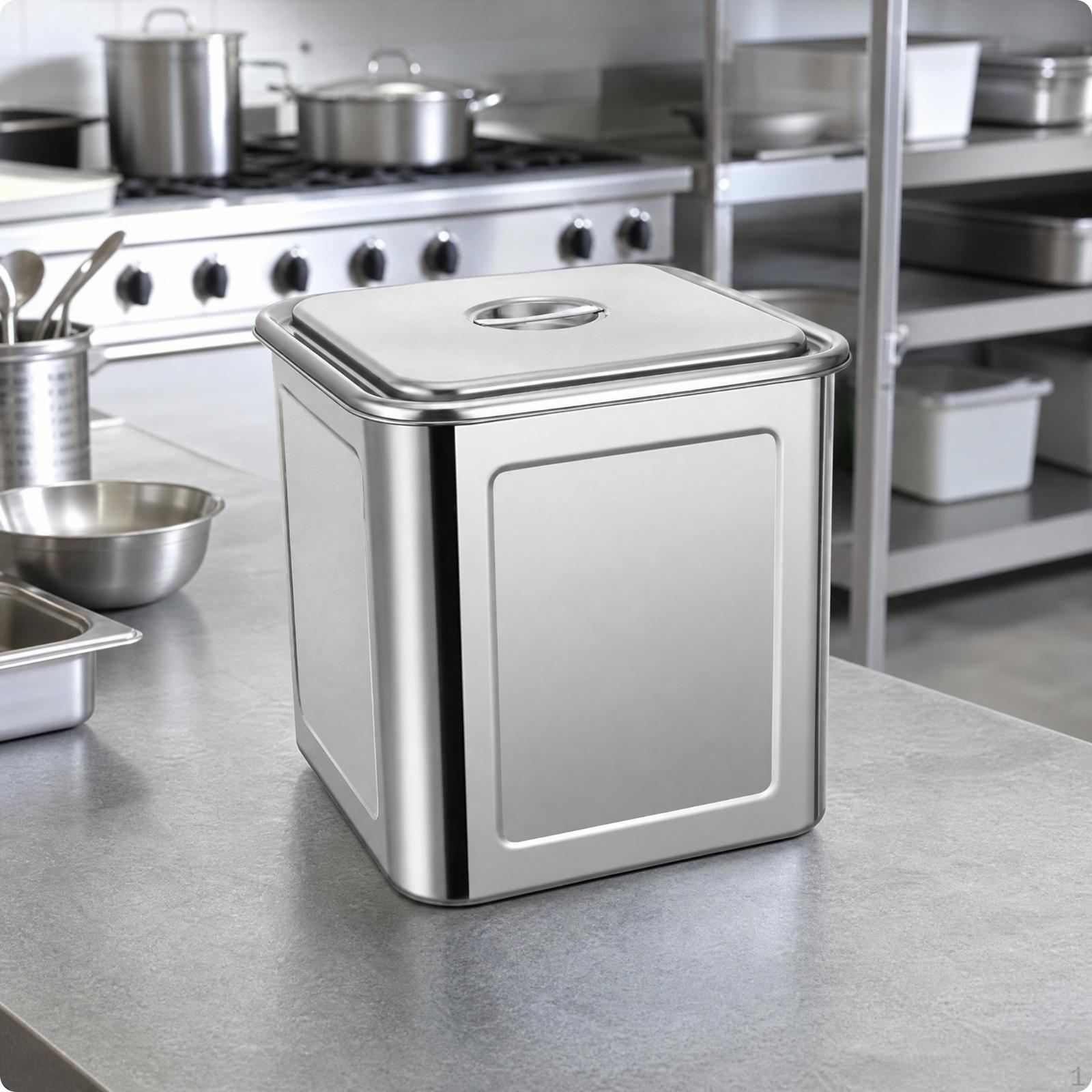 Stainless Steel Container with Lid Rustproof