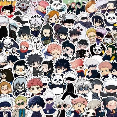 100Pcs/Set Q Baby Jujutsu Kaisen Stickers DIY Scrapbooks Album Decor Decals Stickers