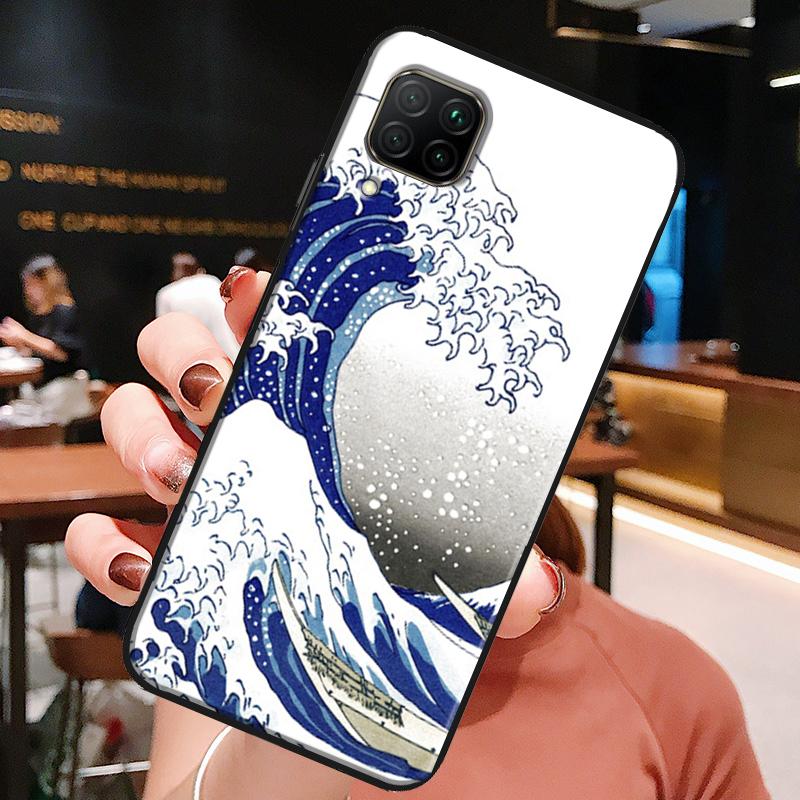 The Great Wave Off Kanagawa For Huawei Honor X8a X7a X9a X8 50 70 90 Lite Magic5 Pro P20 P30 P40 P50 P60 Nova 9 5T Case