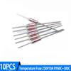10PCS Thermal Fuse 250V 10A TF RY 60C 70C 80C 92C 100C 110C 115C 121C 135C 142C 157C 165C 172C 185C 192C 210C 240C 285C 300C Fuses4