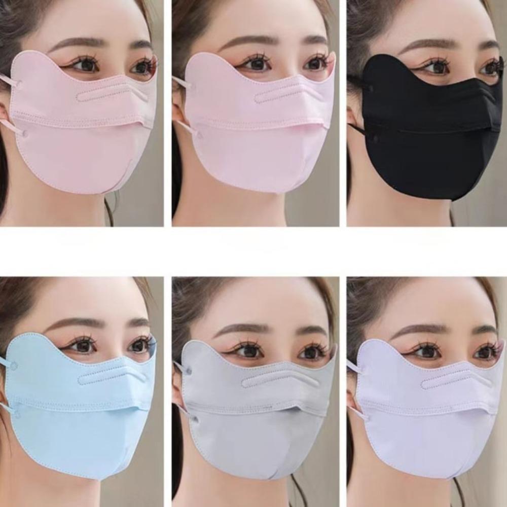 Breathable Sunscreen Mask Anti-UV Anti-sun Mask Fashion Face Veil  Unisex