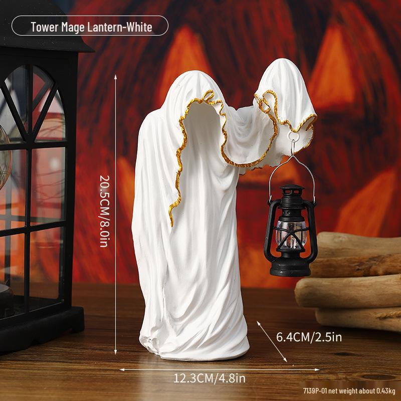 Halloween Skull Candlestick: Horror Decor for Ghost Festivals and Movie Props