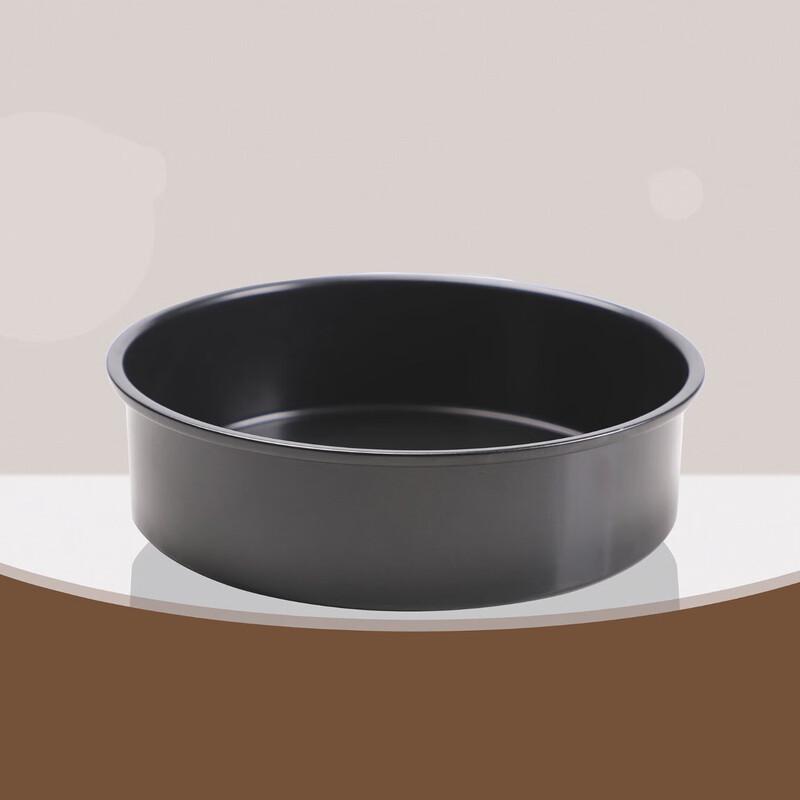 ZISIZ Bright Black Round Pizza & Baking Pan Set
