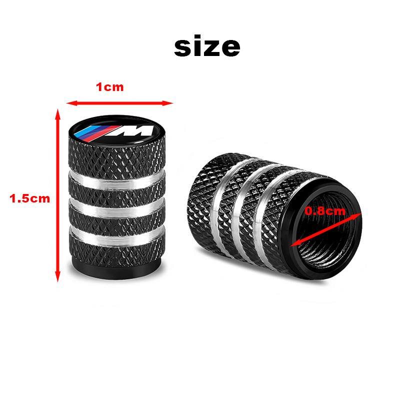 Car Wheel Tire Valve Caps Tyre Stem Covers Airdust Waterproof For BMW M E34 E36 E60 E90 E46 E39 E70 F10 F20 F30 X5 X6 X1 M3 M5