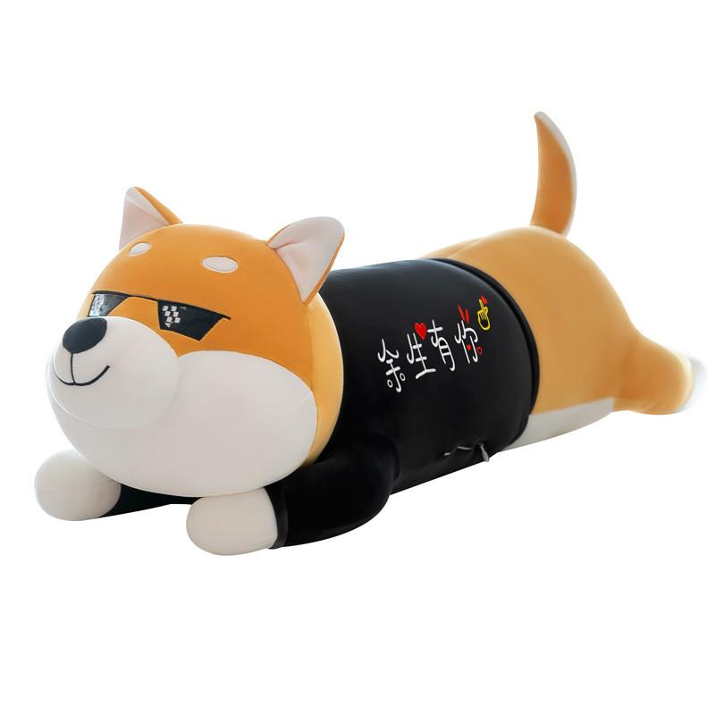 Adorable Lying Husky Pose Plush Toy Girls Bedtime Sleep Companion Holiday Gift