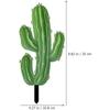 Cactus Garden Stake Acrylic Cactus Yard Art Outdoor Cactus Statue Sculpture Ornament for Garden Lawn Ground Yard Decorations