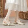 Fashion Sandals for summer 2025 new gentle and high-end dress with square toe and thick heel women's sandals