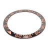 Watch Bezel Insert 38mm Black Base Rose Gold Digit Ceramic Watch Bezel Ring Replacement Accessory