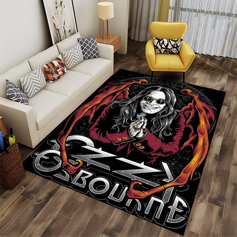 Rock Legend Ozzy Art Carpet suitable as a non-slip mat for the living room or bedroom sofa