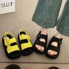 Versatile Internet Celebrity Platform Heightening Sandals 2025 Summer New Velcro Sandals Women Fashion Sandals Beach Shoes Women