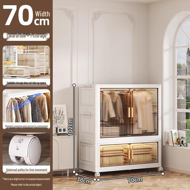 Younai Hängender Kleiderschrank für Kinder: Kleiderschrank für Babykleidung für das Schlafzimmer