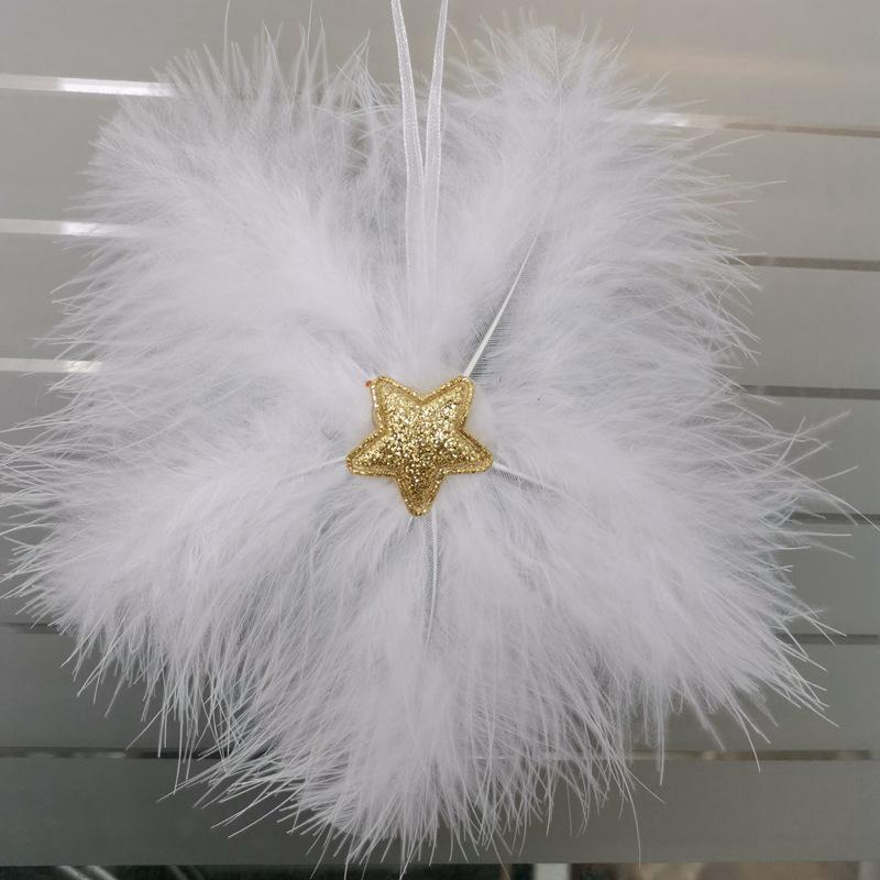 

Gold Silver Five-Point Star Feather Iron-On Patch Christmas Tree Decoration