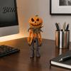 Cute Desk Decoration Resin Pumpkin Man Ornament  Handcrafted Desktop Figurine  Creative Figurine Halloween Statues for Home Office Living Room