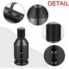 TOMALL Universal Aluminum Shift Knob Adapter M12X1.25 for Non Threaded Shifter Car Adapter Accessories Compatible with BMW Mini etc. (Black)