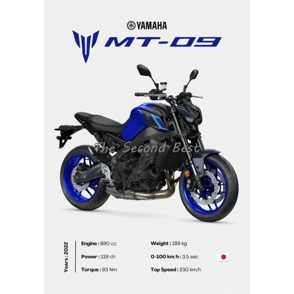 Vintage Japansk Motorcykel Metallplåtskylt Vardagsrum Väggdekor Modern Hemaccent