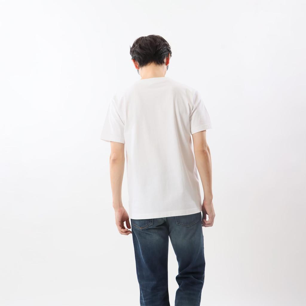 Champion Short Sleeve Crew Made In the Short Sleeve Pocket Size Men's T-Shirt, Neck, 100% Cotton, USA, T-Shirt, Basic, White, L, C3-X357