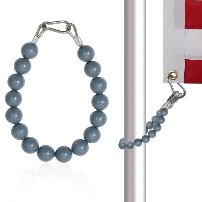 Flagpole Beaded Retainer Adapter Aluminium Flagpole Fixing Tool Indoor Outdoor Flagpole Accessories Residential Commercial