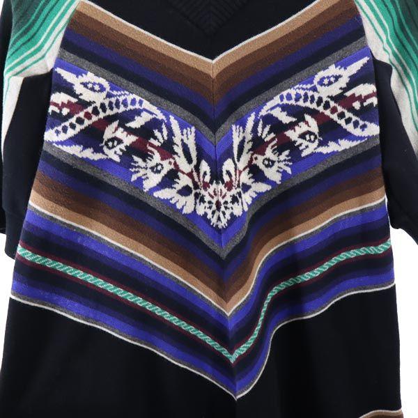 Sacai Luck Overall Handle Short Sleeve Knit Poncho One Piece Women Used