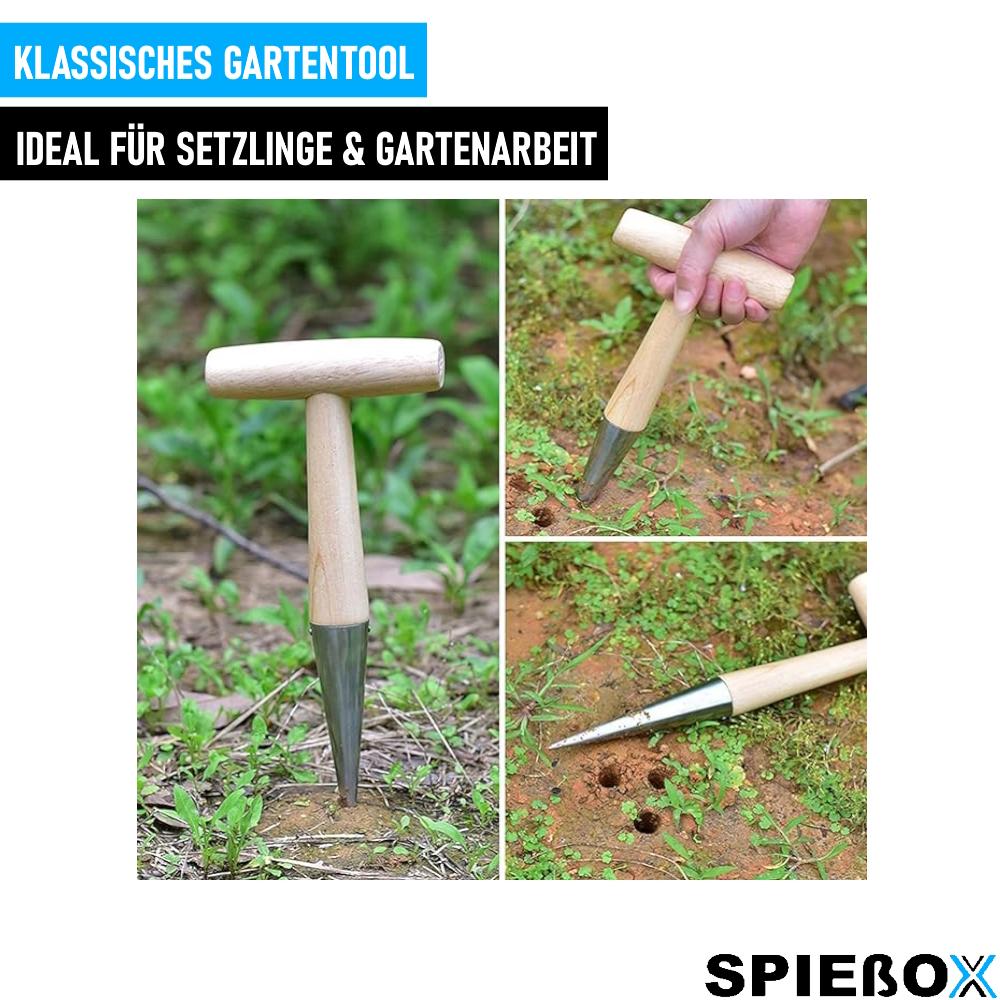 SPIEßOX Planting Wood, Dibber, Seed Setter, Planting Aid, Plant Stick