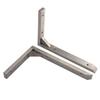 Hochleistungs-Edelstahl-Regalwinkel, Dreieckiger Metall-Wandwinkel 6/8/10/12/14/16 (Zoll), 2er-Pack