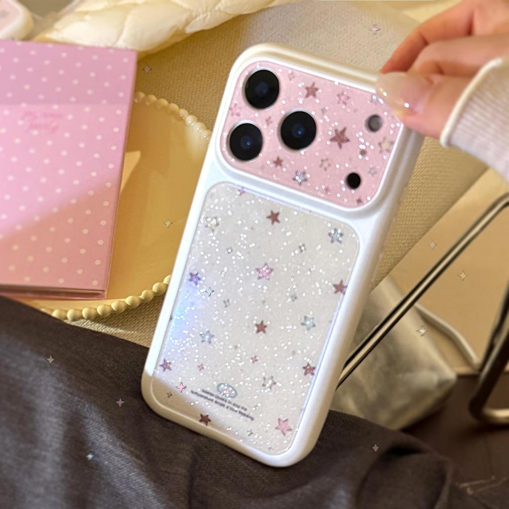 Shiny Colorful Star Phone Case for iPhone 16, iPhone 17, and iPhone 17 Pro Max