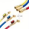 R134A Air Conditioner Refrigerant Charging Hose with Ball Valves for R410A R12 R22 R502 R404 Refrigerant Charging Hoses Tools