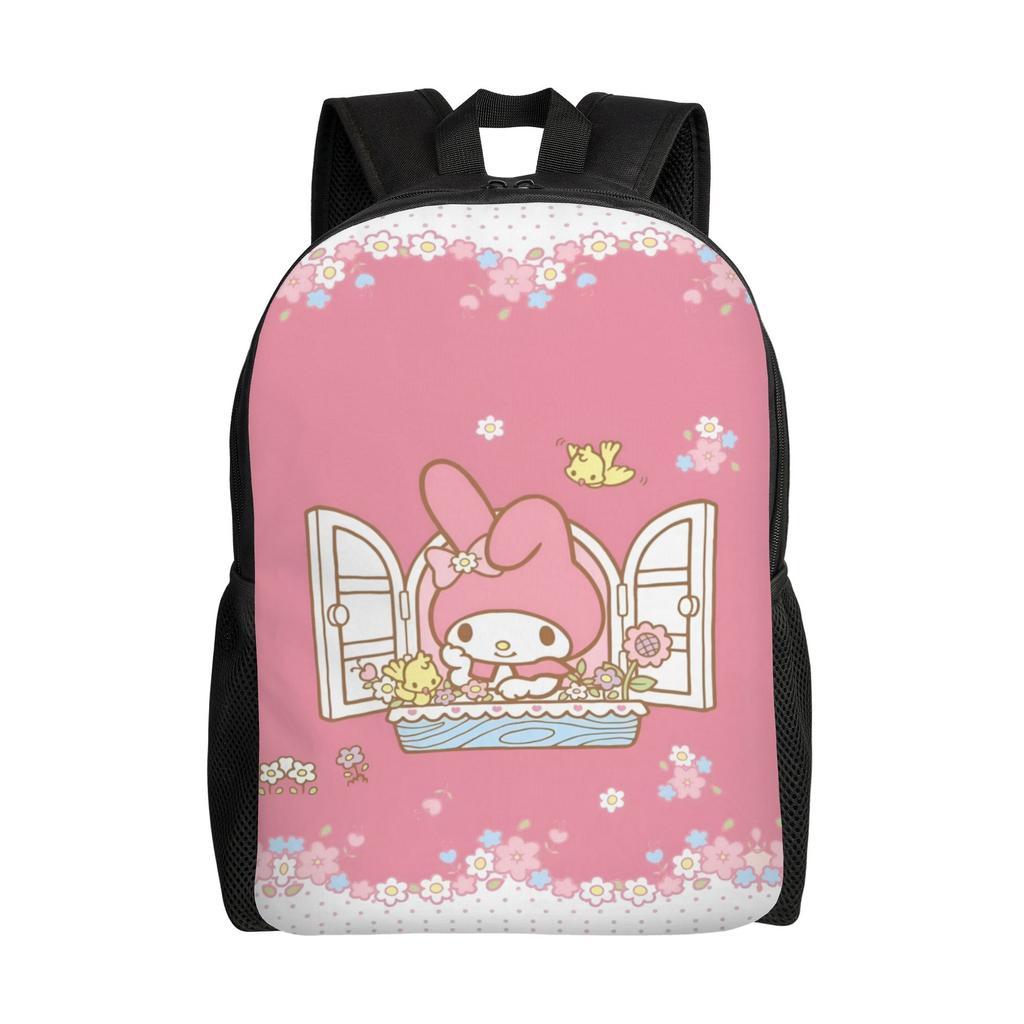 M-Melodies Backpack for Men Women School College Student Bookbag Fits 15 Inch Laptop Cute Rabbit Bags