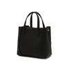 Dcba6e555bk [ria] Black Cowhide Flower Charm Tote Bag S