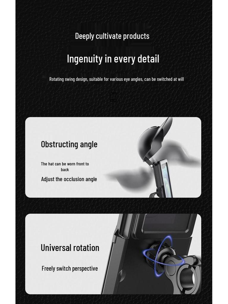 Wasserdichte Hut-Handyhalterung für Radfahren & Motorräder - Universelle Navigationshalterung