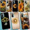 Beautiful Yellow Sunflower Case For Xiaomi Redmi 14C 13C 12C 10C Redmi Note 14 13 11 9 10 12 Pro 9S 10S 11S 12S Cover
