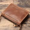 New Top Layer Cowhide Men's Shoulder Bag Handmade Crazy Horse Leather Fashionable Casual Crossbody Bag Personalized Small Square Bag
