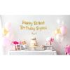 Happy Skibidi Birthday Sigma Gold Glitter Banner - Gen Z Slag - Funny Zoomer Birthday Decorations, Favors, Supplies, Ideas and Gifts