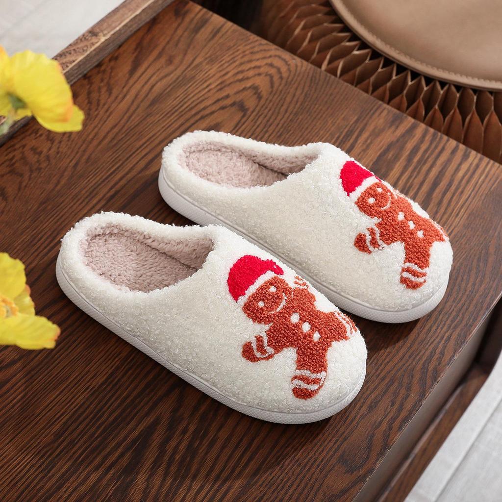 Christmas Grinch Cotton Slippers for Men & Women - Cozy Winter Furry Footwear