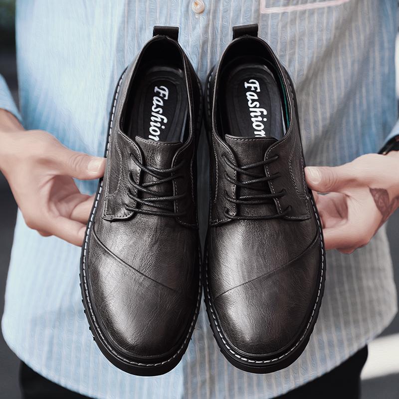 Fashion New Trend Mens Casual Leather Shoes Hot Sale Male Oxford Shoes Classic Business Sneakers Tenis Masculino Comfy Business Footwear