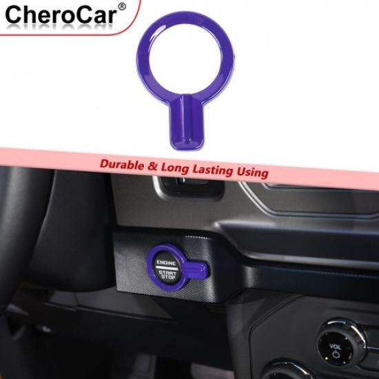 ABS Engine Start Stop Push Button Cover Purple Accessories for Ford Bronco +