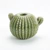 Creative Cactus Ceramic Vase Cute Household Desktop Decoration High End Green Flowers Arrangement Vase Living Room Decoration