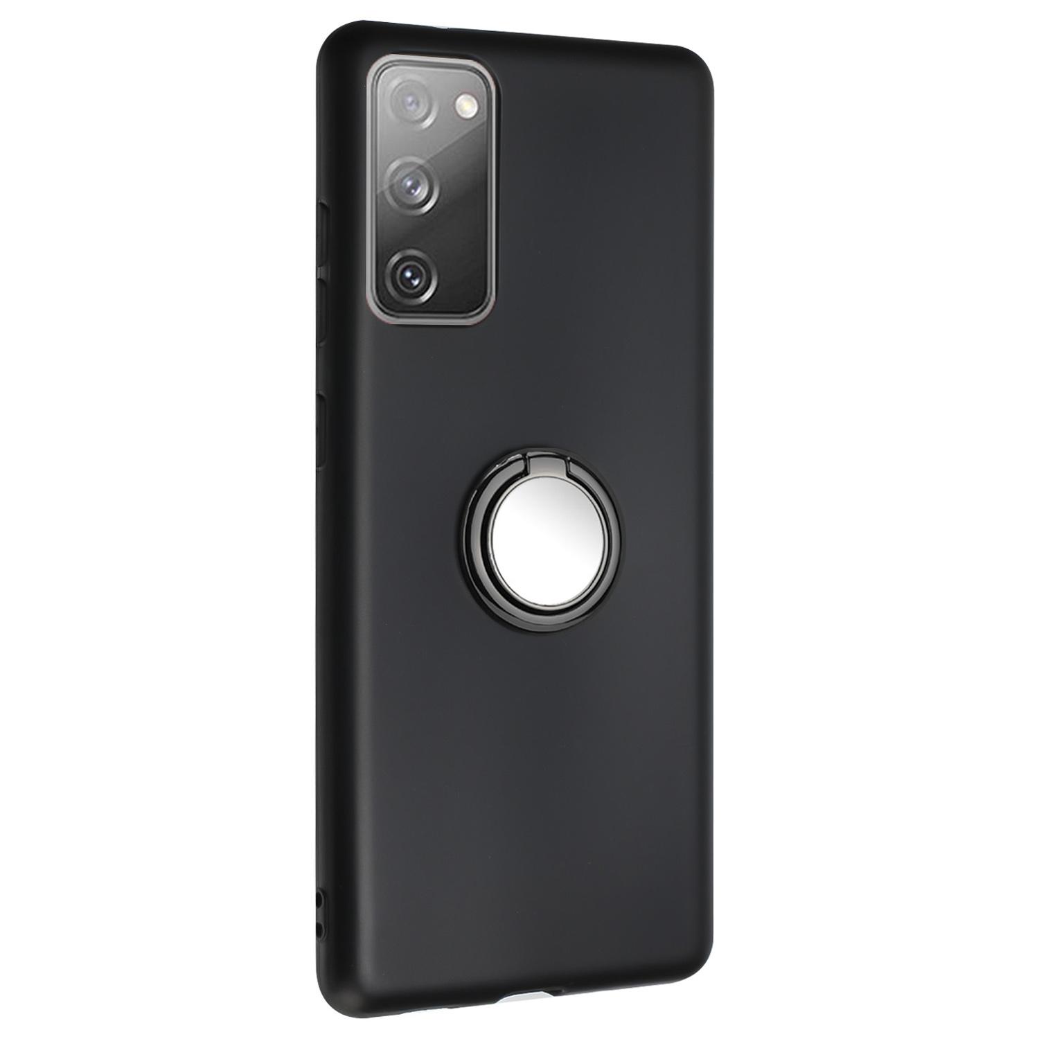 

Матовый ТПУ чехол для телефона Samsung Galaxy S20 FE/S20 FE 5G/S20 FE 2022/S20 Lite с кольцом-подставкой Black