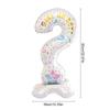 Gender Reveal Balloons with Fringe Curtain Boy or Girl Standing Foil Balloon Gender Reveal Party Decoration Supplies Baby Shower