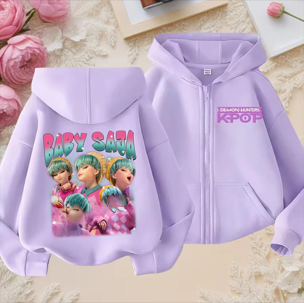 Hoodies Sweatshirts Girls Kids Girls Sweatshirt Zip Purple Hoodie Casual Top Hoodie Kids Clothing