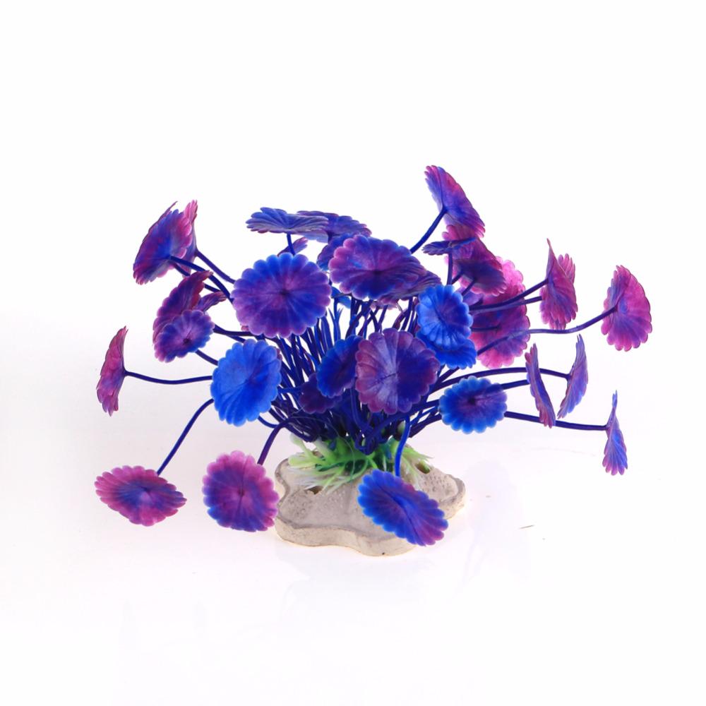 Aquarium Decoration 3 Color Flower Grass Fish Tank Aquarium Aquatic Simulation Water Plant Aquarium Accessories