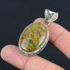 Gift For Women 925 Sterling Silver Natural Gemstone Fruit Jasper Pendant Jewelry